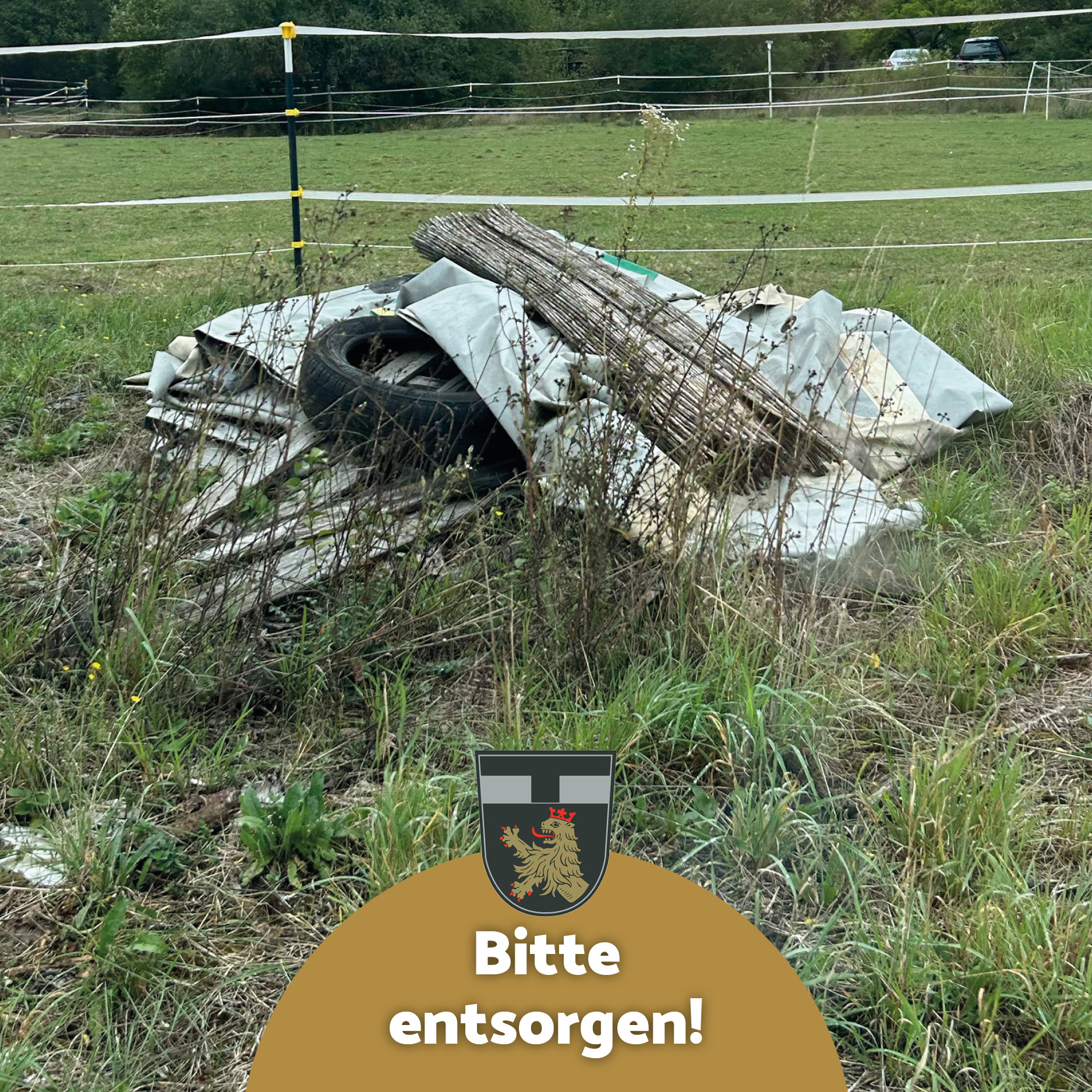 Holzlagerplatz Müllrückstände