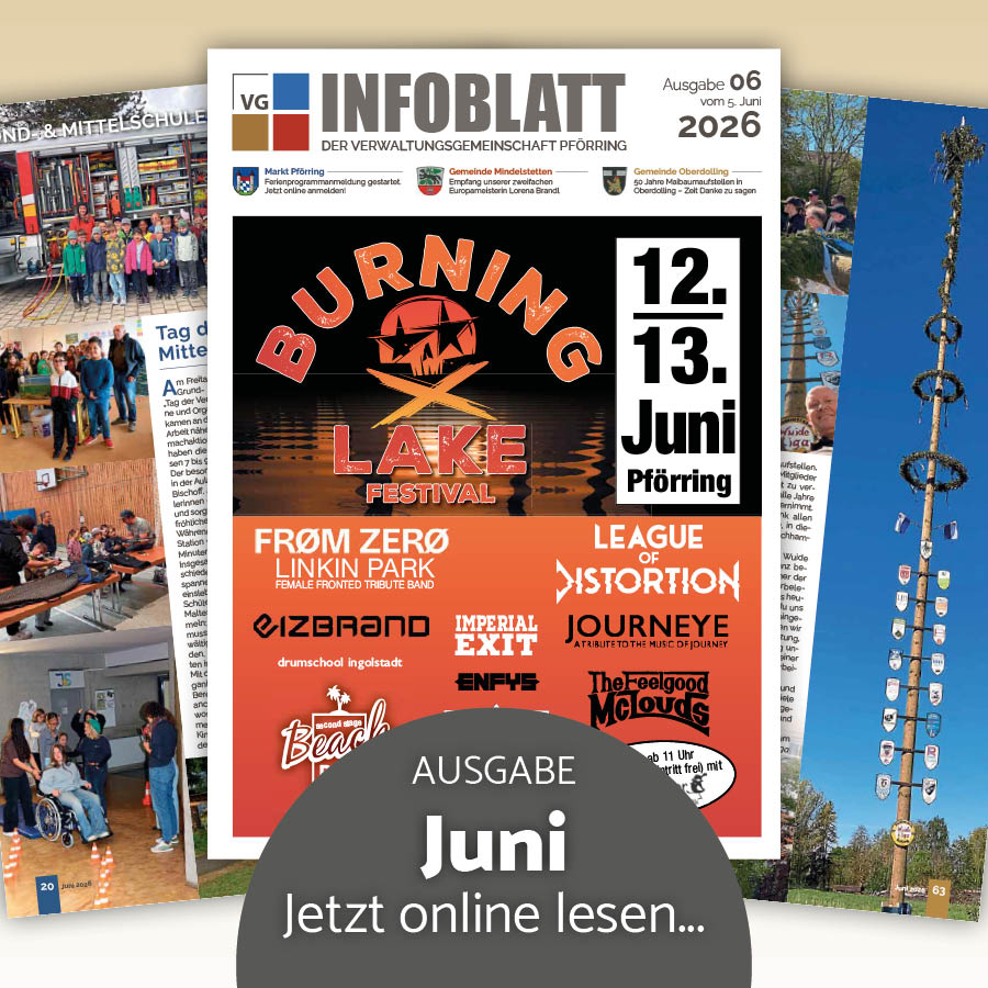 Infoblatt Juni 2026 der VG Pförring